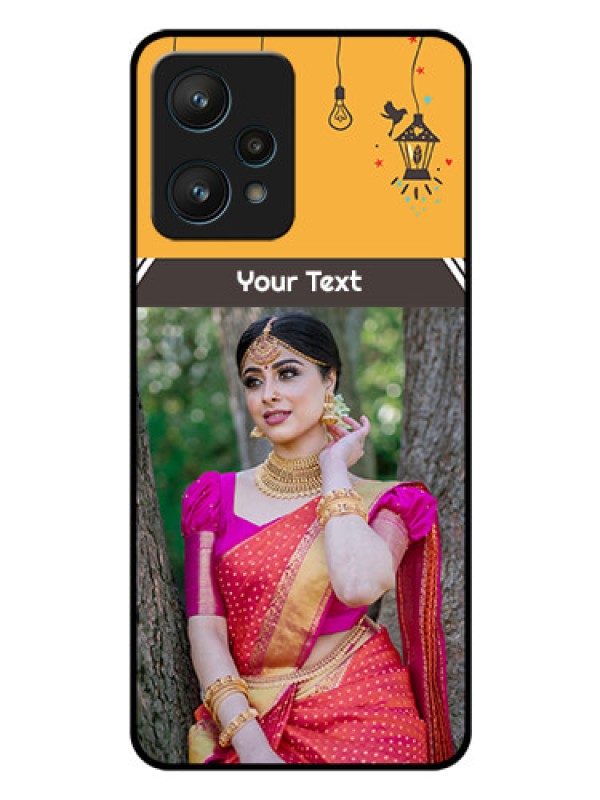Custom Realme 9 Pro 5G Custom Glass Mobile Case - with Family Picture and Icons