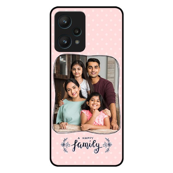 Realme 9 Pro 5G Custom Glass Phone Case - Family with Dots Design