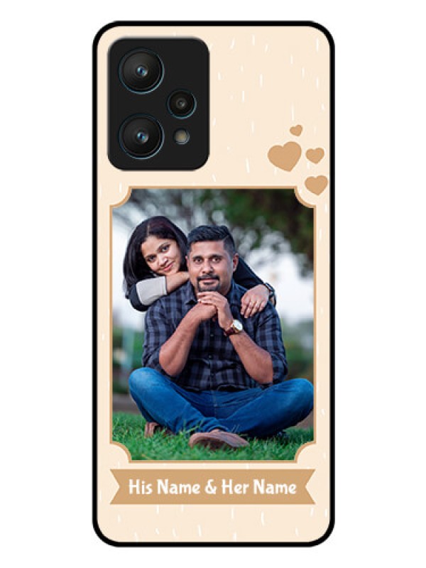 Custom Realme 9 Pro 5G Custom Glass Phone Case - with confetti love design
