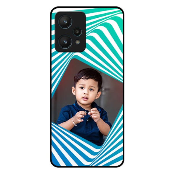 Realme 9 Pro 5G Personalized Glass Phone Case - Abstract Spiral Design