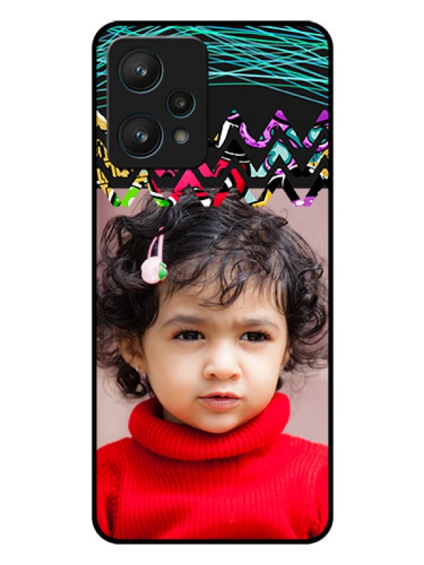 Custom Realme 9 Pro 5G Personalized Glass Phone Case - Neon Abstract Design