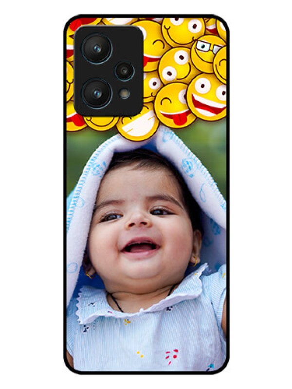Custom Realme 9 Pro 5G Custom Glass Mobile Case - with Smiley Emoji Design