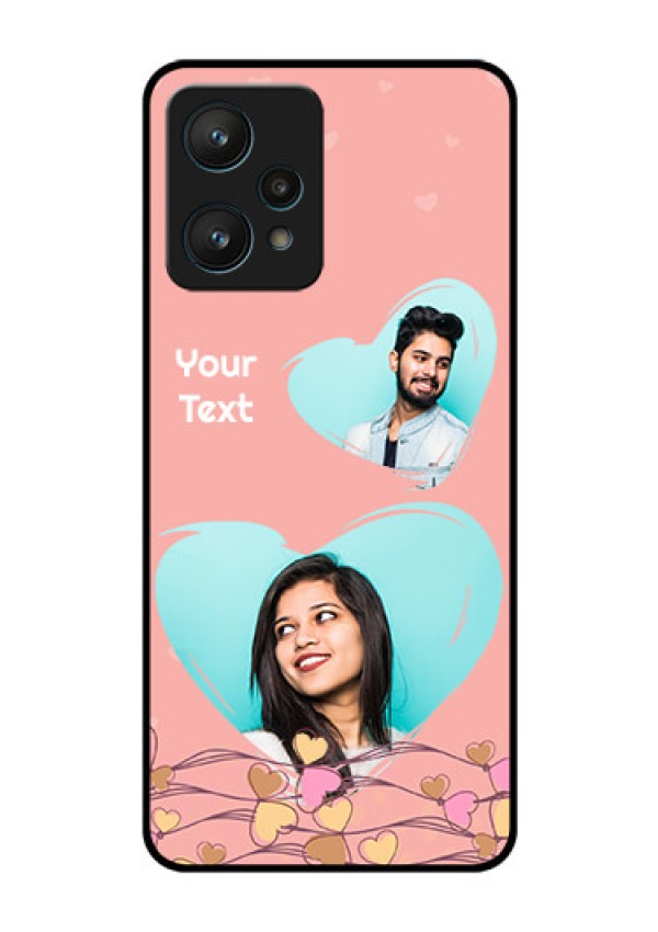 Realme 9 Pro 5G Custom Glass Mobile Case - Love Doodle Design