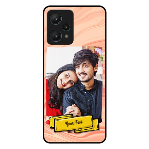 Realme 9 Pro 5G Personalized Glass Phone Case - Marble Texture Design