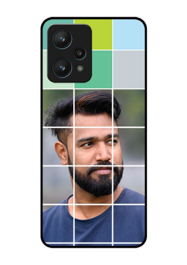 Realme 9 Pro 5G Photo Printing on Glass Case - with white box pattern