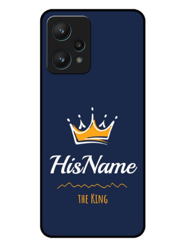 Custom Realme 9 Pro 5G Glass Phone Case King with Name