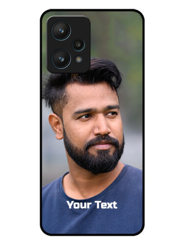 Custom Realme 9 Pro 5G Glass Mobile Cover: Photo with Text