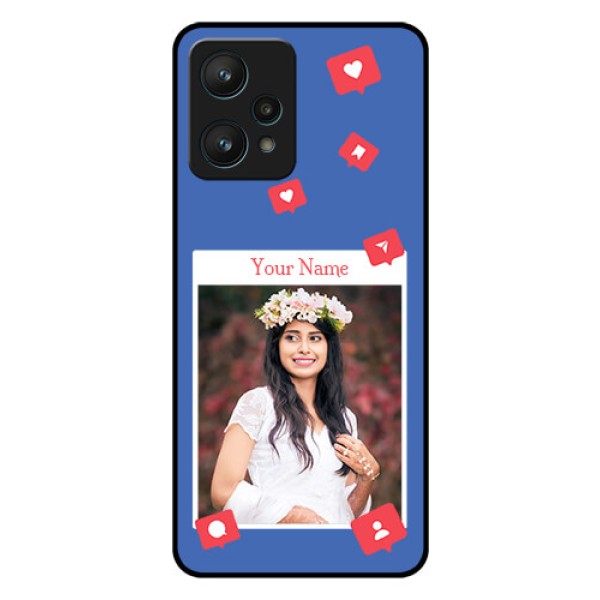 Realme 9 Pro 5G Custom Glass Phone Case - Like Share And Comment Design Realme 9 Pro 5G Custom Glass Phone Case - Like Share And Comment Design