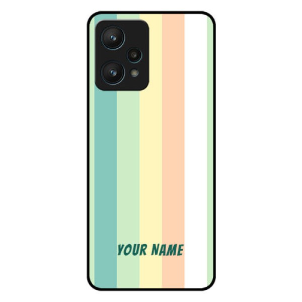 Realme 9 Pro 5G Photo Printing on Glass Case - Multi-colour Stripes Design Realme 9 Pro 5G Photo Printing on Glass Case - Multi-colour Stripes Design