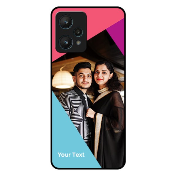 Realme 9 Pro 5G Custom Glass Mobile Case - Stacked Triple colour Design Realme 9 Pro 5G Custom Glass Mobile Case - Stacked Triple colour Design