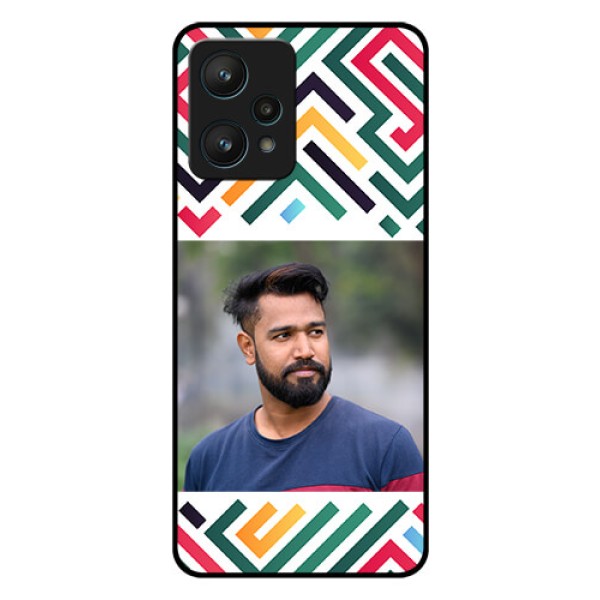 Realme 9 Pro 5G Personalized Glass Phone Case - Colorful Maze Pattern Design Realme 9 Pro 5G Personalized Glass Phone Case - Colorful Maze Pattern Design
