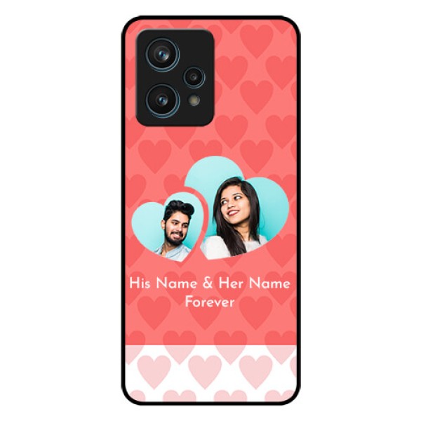 Realme 9 Pro Plus 5G Personalized Glass Phone Case - Couple Pic Upload Design Realme 9 Pro Plus 5G Personalized Glass Phone Case - Couple Pic Upload Design