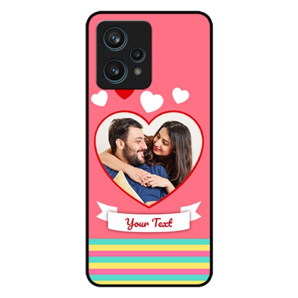 Realme 9 Pro Plus 5G Photo Printing on Glass Case - Love Doodle Design Realme 9 Pro Plus 5G Photo Printing on Glass Case - Love Doodle Design