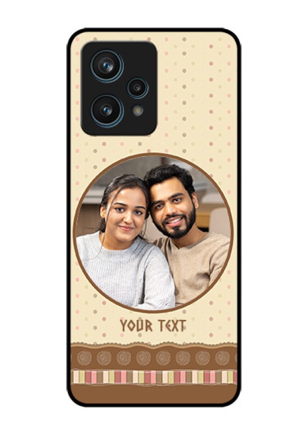 Realme 9 Pro Plus 5G Custom Glass Mobile Case - Brown Dotted Mobile Case Design