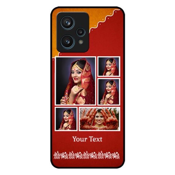 Realme 9 Pro Plus 5G Personalized Glass Phone Case - Wedding Pic Upload Design Realme 9 Pro Plus 5G Personalized Glass Phone Case - Wedding Pic Upload Design