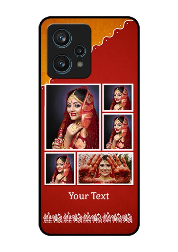 Realme 9 Pro Plus 5G Personalized Glass Phone Case - Wedding Pic Upload Design