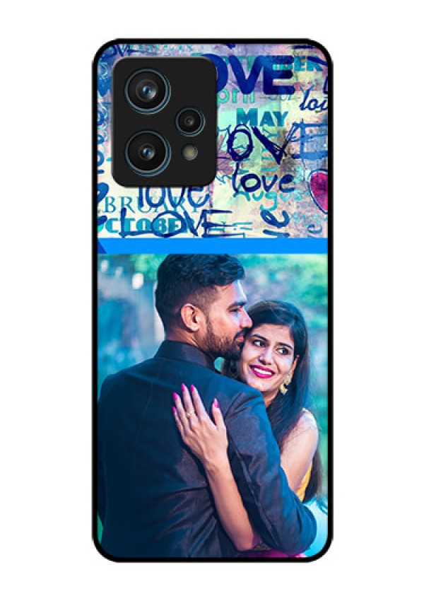 Realme 9 Pro Plus 5G Custom Glass Mobile Case - Colorful Love Design