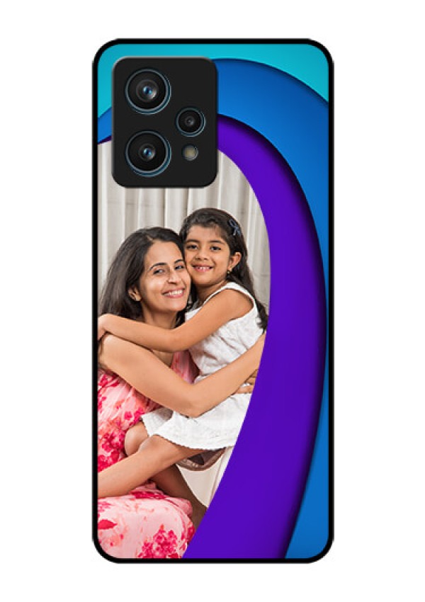 Realme 9 Pro Plus 5G Photo Printing on Glass Case - Simple Pattern Design