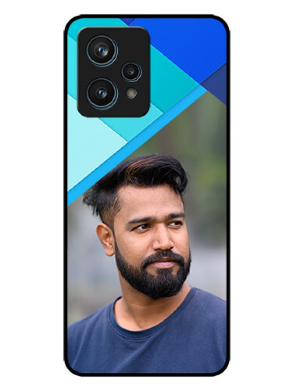 Custom Realme 9 Pro Plus 5G Custom Glass Phone Case - Blue Pattern Design