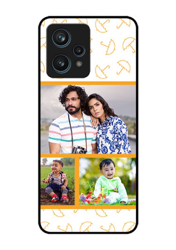 Realme 9 Pro Plus 5G Custom Glass Mobile Case - Yellow Pattern Design
