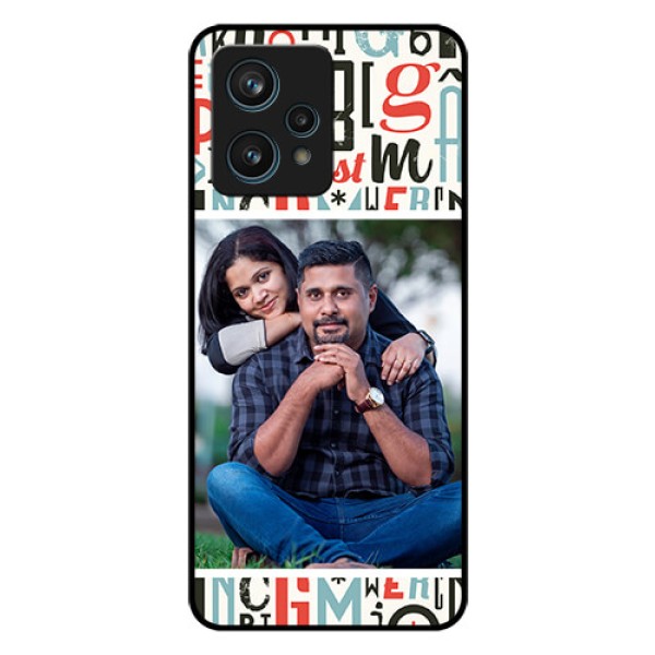 Realme 9 Pro Plus 5G Personalized Glass Phone Case - Alphabet Design