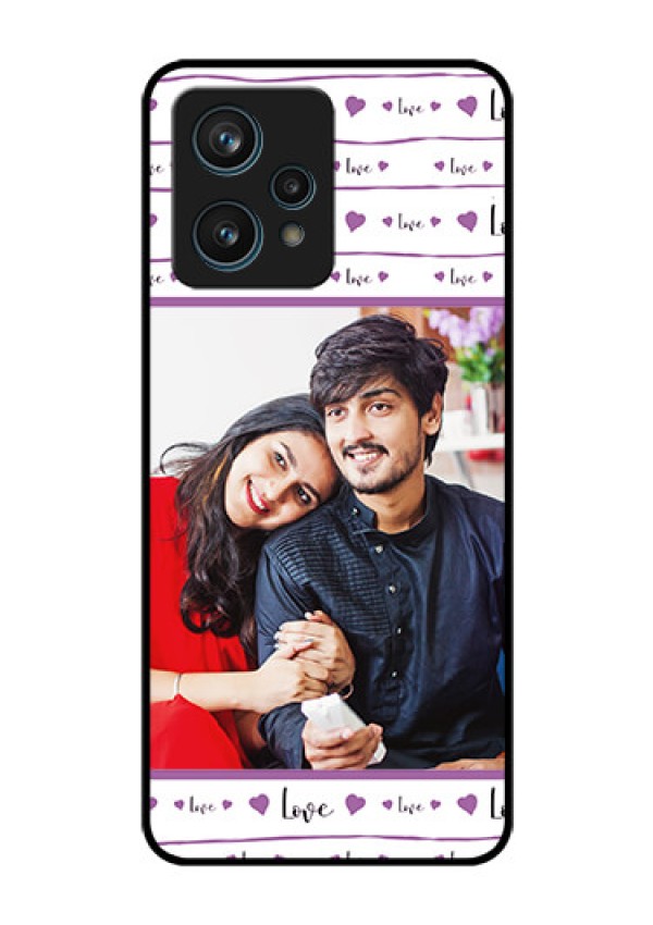 Realme 9 Pro Plus 5G Custom Glass Mobile Case - Couples Heart Design