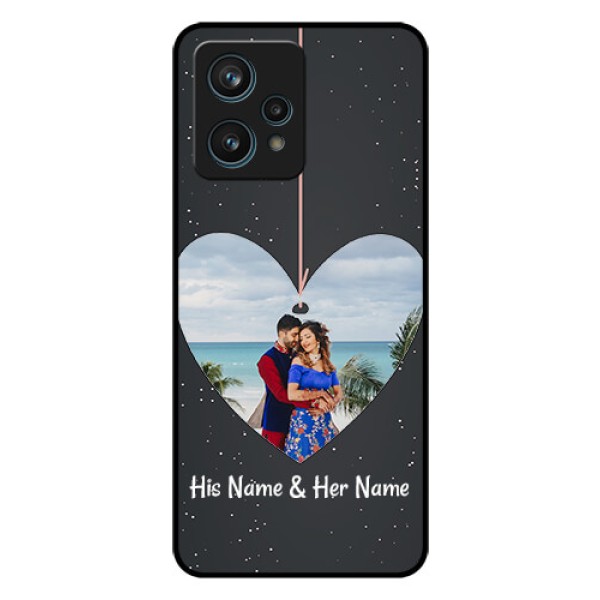 Realme 9 Pro Plus 5G Custom Glass Phone Case - Hanging Heart Design