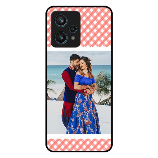 Realme 9 Pro Plus 5G Personalized Glass Phone Case - Pink Pattern Design