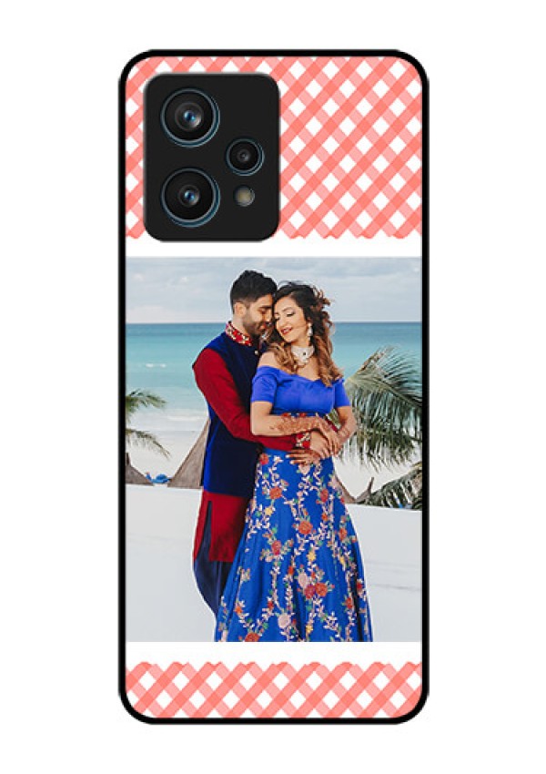 Realme 9 Pro Plus 5G Personalized Glass Phone Case - Pink Pattern Design