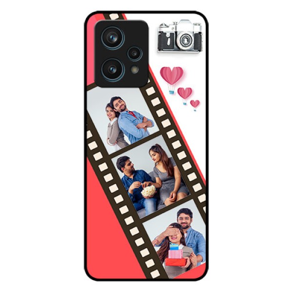 Realme 9 Pro Plus 5G Personalized Glass Phone Case - 3 Image Holder with Film Reel Realme 9 Pro Plus 5G Personalized Glass Phone Case - 3 Image Holder with Film Reel