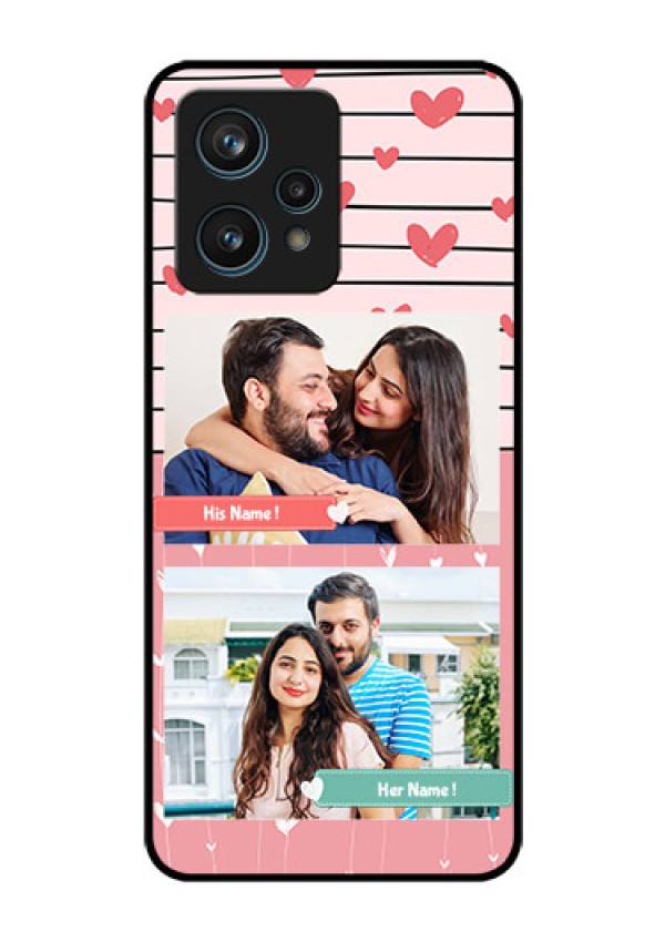 Realme 9 Pro Plus 5G Custom Glass Mobile Case - Photo with Heart Design