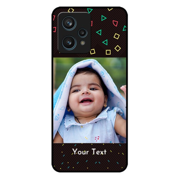 Realme 9 Pro Plus 5G Custom Glass Phone Case - with confetti birthday design Realme 9 Pro Plus 5G Custom Glass Phone Case - with confetti birthday design