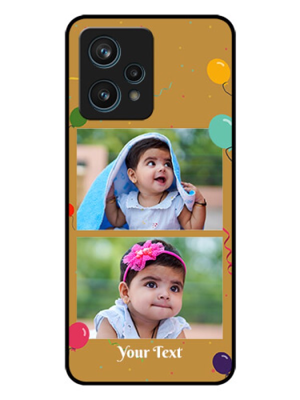 Custom Realme 9 Pro Plus 5G Personalized Glass Phone Case - Image Holder with Birthday Celebrations Design