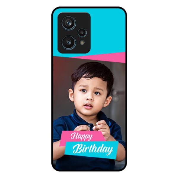 Realme 9 Pro Plus 5G Personalized Glass Phone Case - Image Holder with 2 Color Design