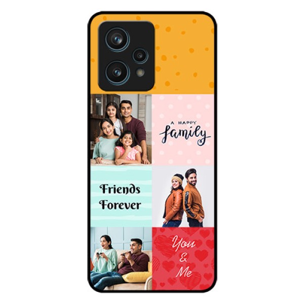 Realme 9 Pro Plus 5G Personalized Glass Phone Case - Images with Quotes Design