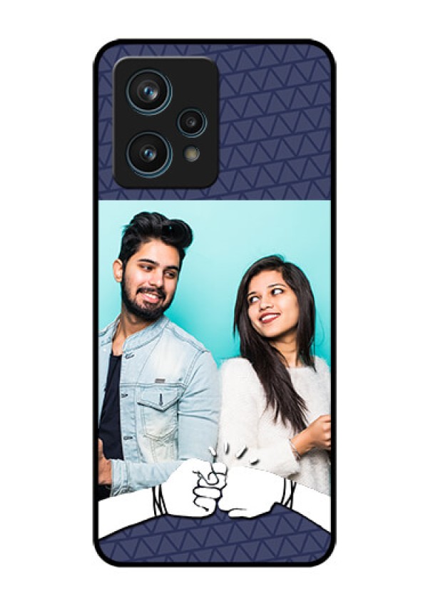 Realme 9 Pro Plus 5G Photo Printing on Glass Case - with Best Friends Design
