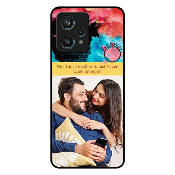 Realme 9 Pro Plus 5G Custom Glass Mobile Case - Quote with Acrylic Painting Design