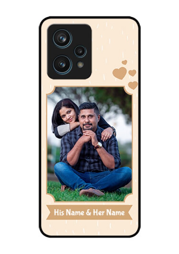 Realme 9 Pro Plus 5G Custom Glass Phone Case - with confetti love design