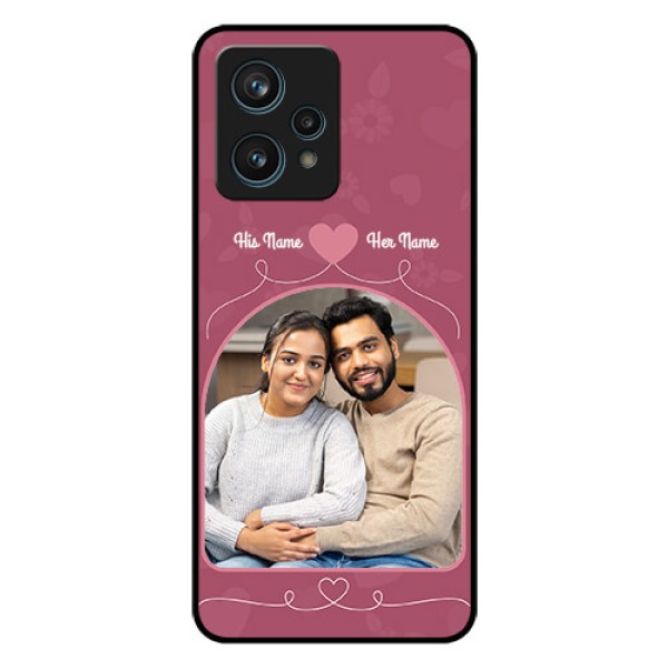Realme 9 Pro Plus 5G Photo Printing on Glass Case - Love Floral Design