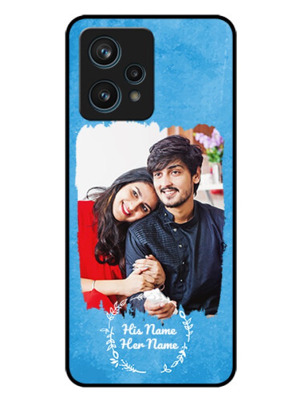 Custom Realme 9 Pro Plus 5G Custom Glass Phone Case - Blue Color Vintage Design