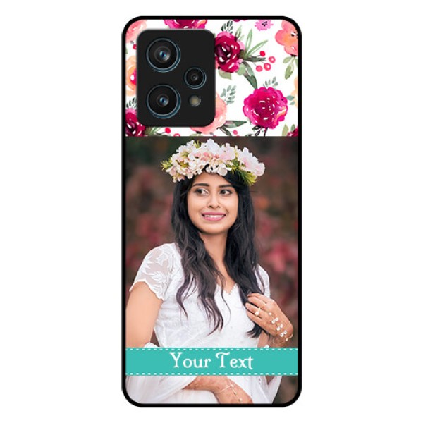 Realme 9 Pro Plus 5G Custom Glass Phone Case - Watercolor Floral Design Realme 9 Pro Plus 5G Custom Glass Phone Case - Watercolor Floral Design
