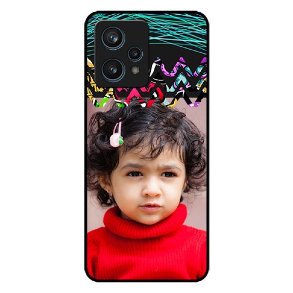 Realme 9 Pro Plus 5G Personalized Glass Phone Case - Neon Abstract Design