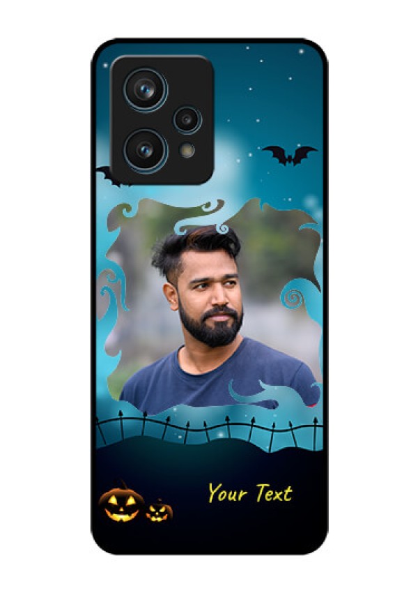 Realme 9 Pro Plus 5G Custom Glass Phone Case - Halloween frame design