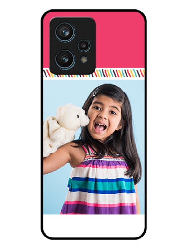 Custom Realme 9 Pro Plus 5G Personalized Glass Phone Case - Line art design