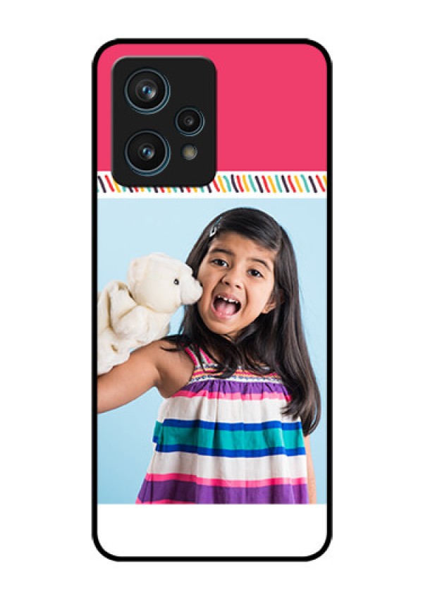 Realme 9 Pro Plus 5G Personalized Glass Phone Case - Line art design