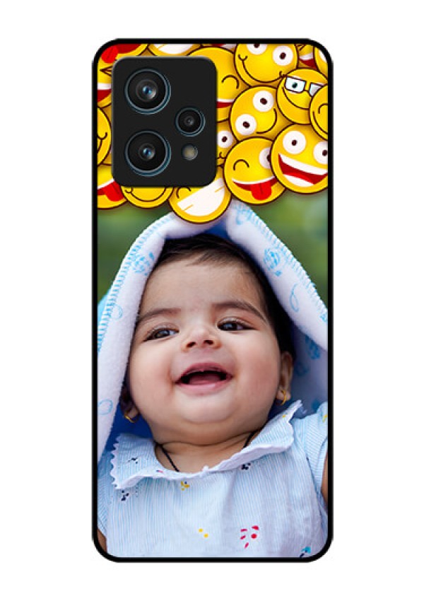 Realme 9 Pro Plus 5G Custom Glass Mobile Case - with Smiley Emoji Design