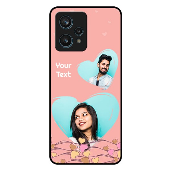 Realme 9 Pro Plus 5G Custom Glass Mobile Case - Love Doodle Design