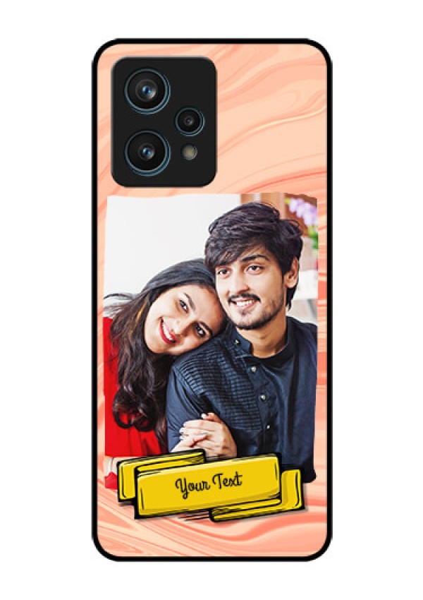 Realme 9 Pro Plus 5G Personalized Glass Phone Case - Marble Texture Design