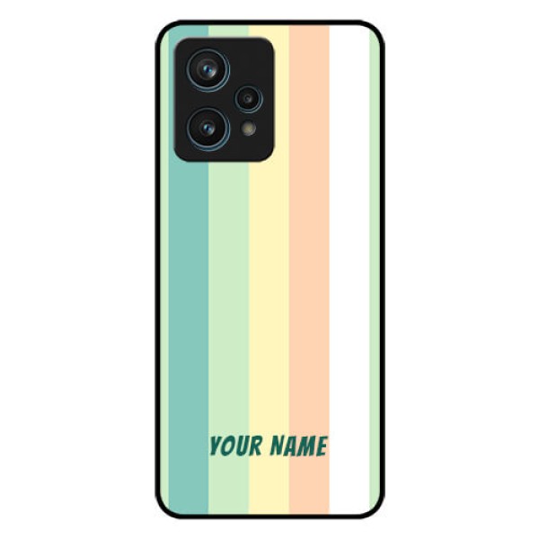 Realme 9 Pro Plus 5G Photo Printing on Glass Case - Multi-colour Stripes Design Realme 9 Pro Plus 5G Photo Printing on Glass Case - Multi-colour Stripes Design