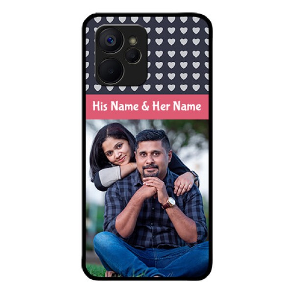 Realme 9i 5G Custom Glass Mobile Case - Love Symbols Design